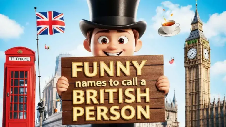Funny Names to Call a British Person