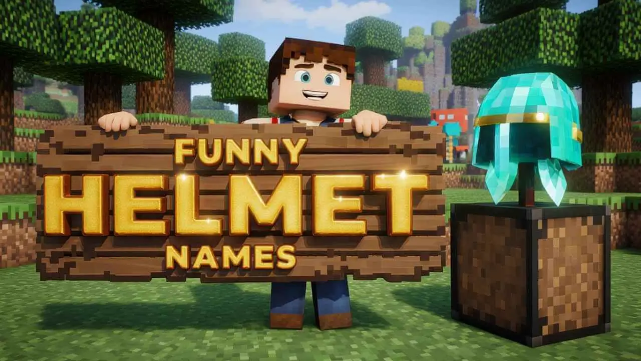 Funny Minecraft Helmet Names