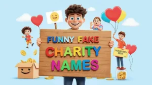 funny fake charity names