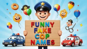 funny fake cop names