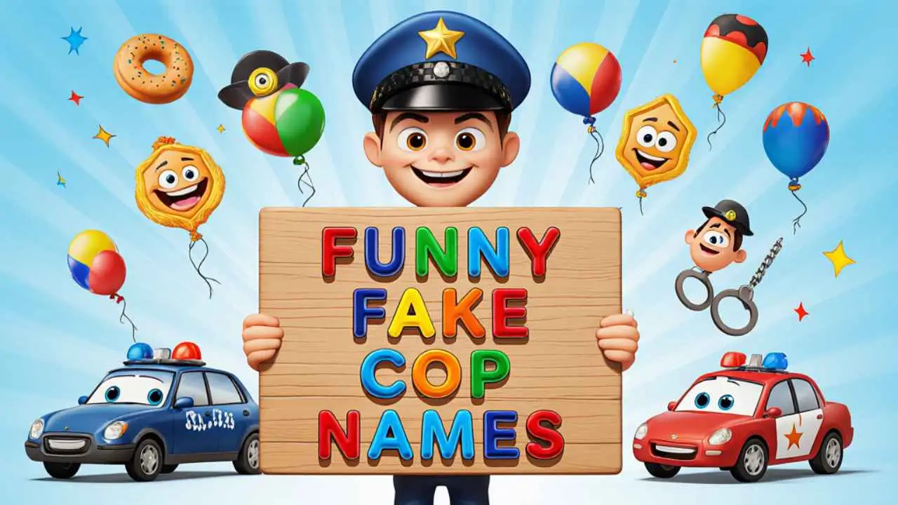 funny fake cop names
