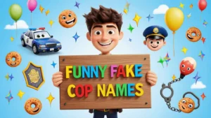 funny fake cop names
