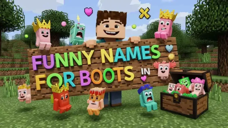 funny names for boots in minecraft
