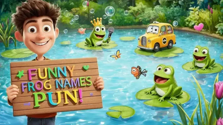 funny frog names pun
