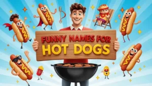 funny names for hot dogs