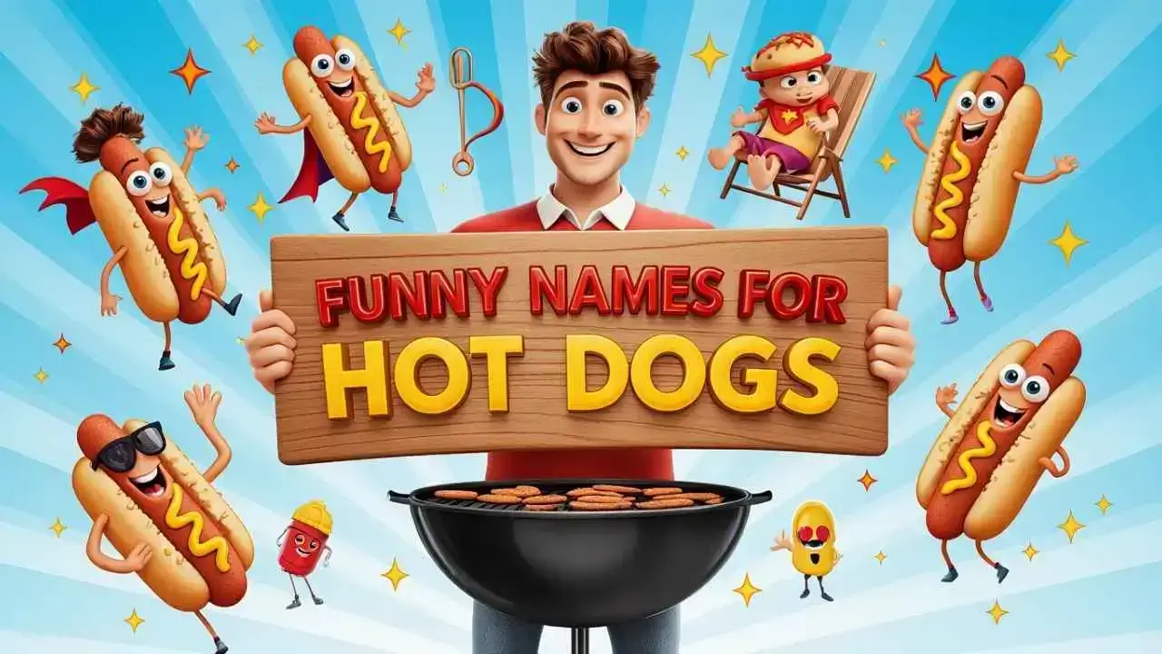 funny names for hot dogs