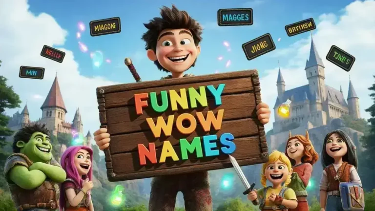 funny wow names