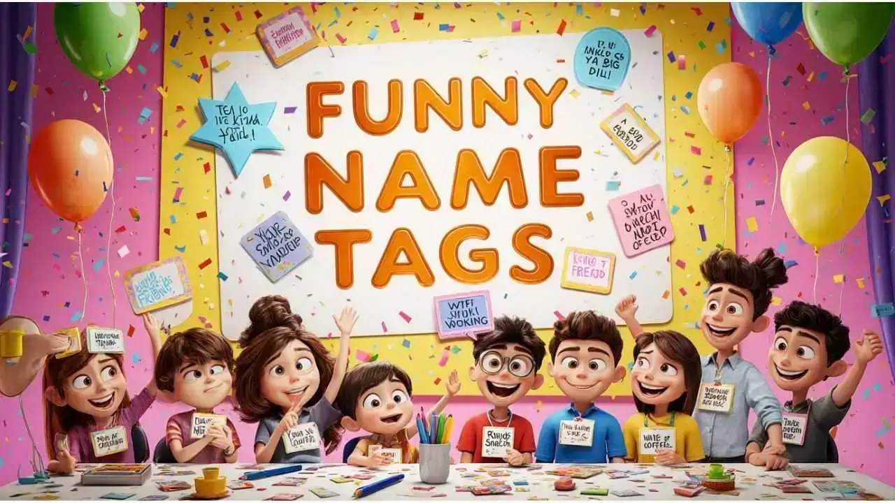 funny name tags