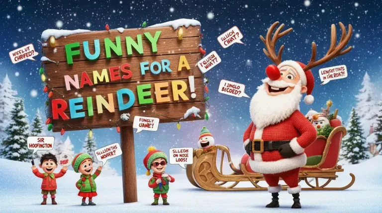 funny names for a reindeer