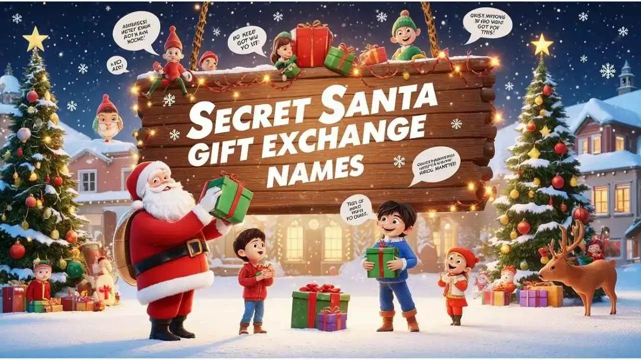 secret santa gift exchange names