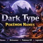 Dark Type Pokémon GO Name List