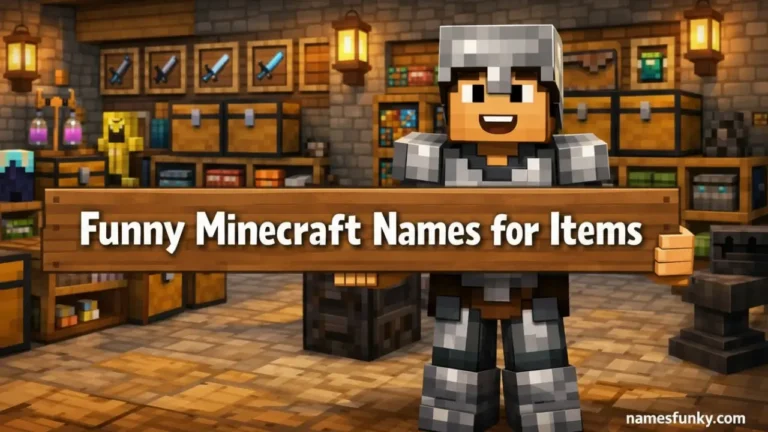 Funny Minecraft Names for Items