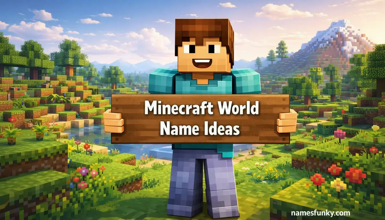 Funny Minecraft Names for Worlds